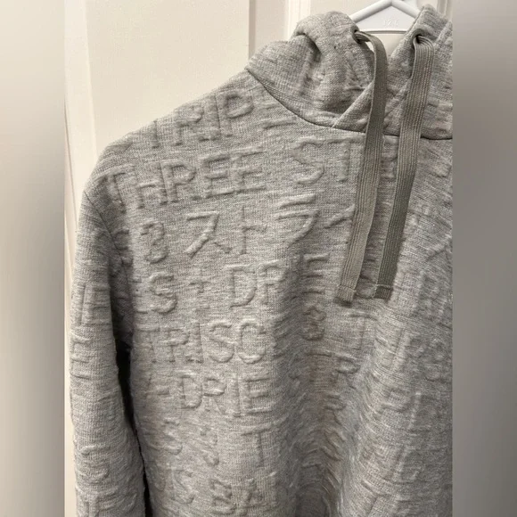Men’s Medium Embossed Adidas Hoodie - Picture 3 of 5